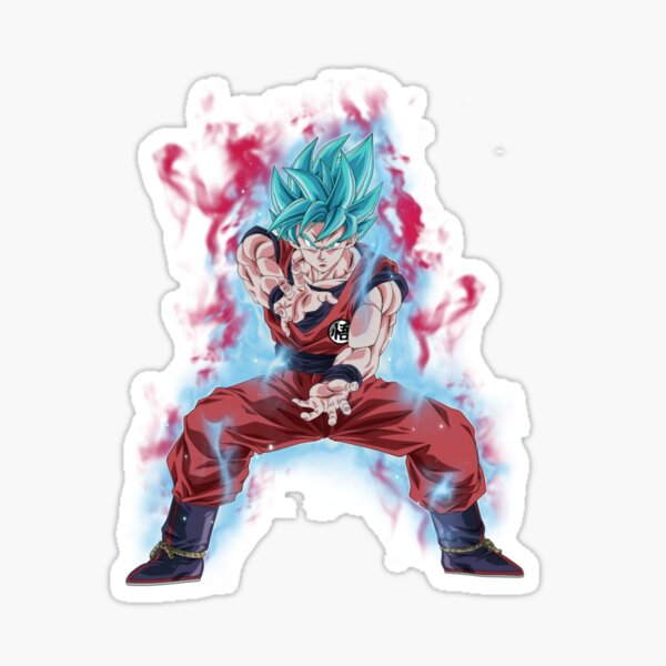 Goku Super Saiyan Blue Kaioken Stickers for Sale