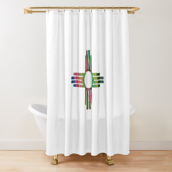 patterns kaleidoscope Zia Shower Curtain