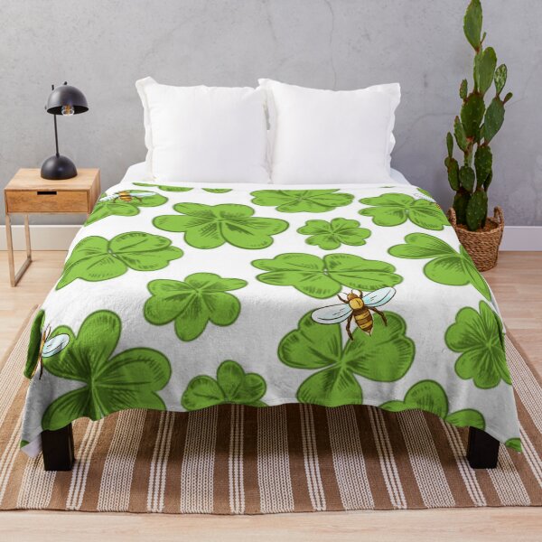 Item preview, Irish Green Clover Shamrocks and Honeybees designed and sold by gillys.