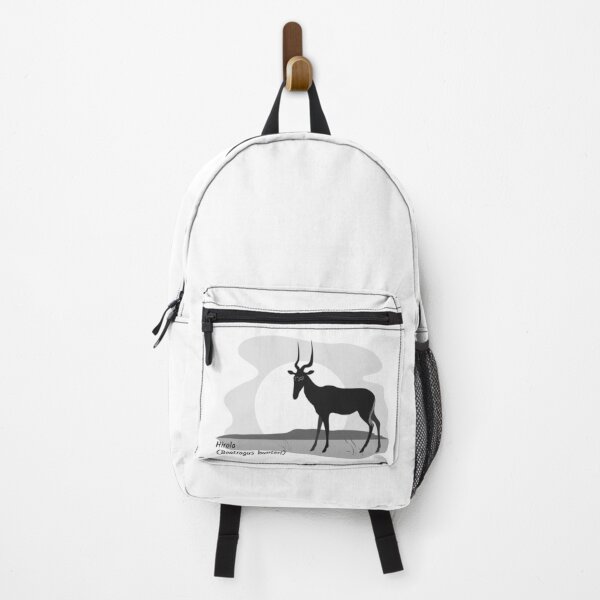 Item preview, Hirola antelope black and white silhouette designed and sold by SpottedPilot.