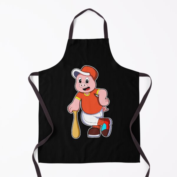 Item preview, Pig as Batter at Baseball & Cap designed and sold by Snabdesign84.