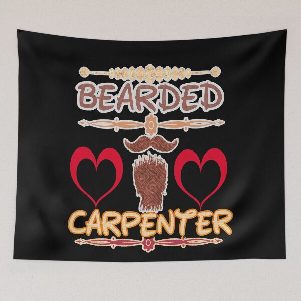Item preview, bearded carpenter designed and sold by hakiseller.