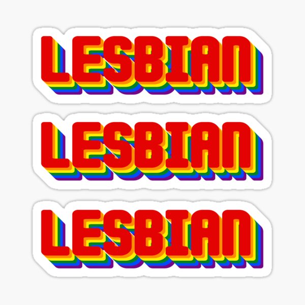 Lesbianas - divertido adulto Pegatina