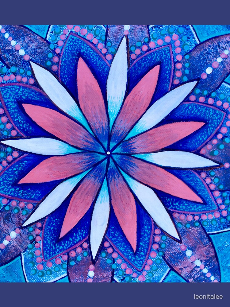 Thumbnail 7 of 7, Classic T-Shirt, Cosmic Flower Mandala designed and sold by leonitalee.