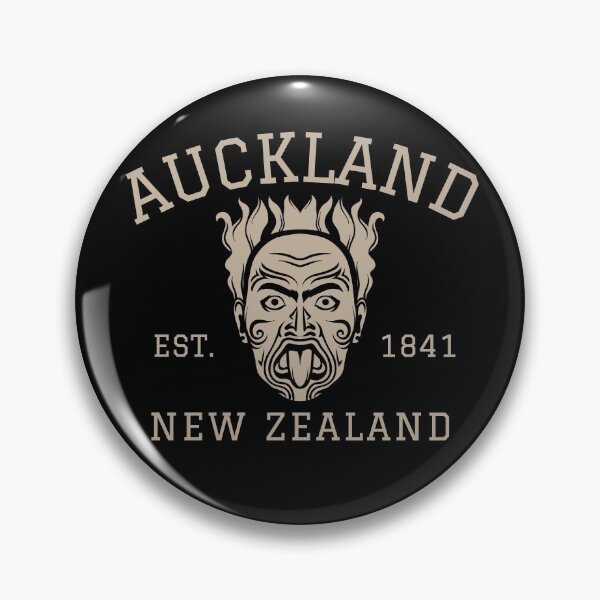 Item preview, Auckland Maori Face Aotearoa Vintage Athletic Style  designed and sold by Hoiho Adventure Shirts.