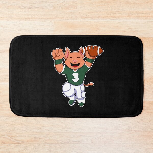 Item preview, Cat at Sports with Football & Jersey designed and sold by Snabdesign84.