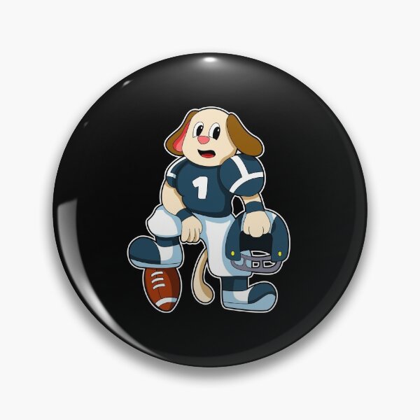Item preview, Dog at Sports with Football & Jersey designed and sold by Snabdesign84.