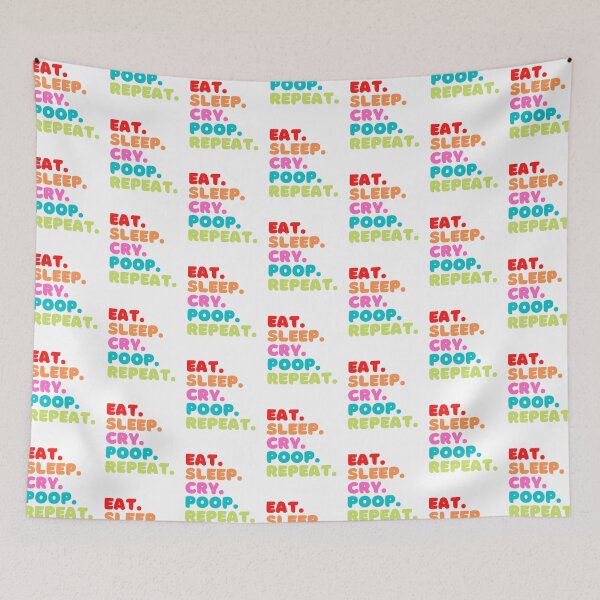 Item preview, Eat Sleep Cry Poop Repeat designed and sold by Rhu Creations.