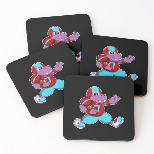 Item preview, Hippo at Sports with Football & Helmet designed and sold by Snabdesign84.