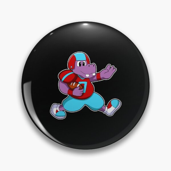 Item preview, Hippo at Sports with Football & Helmet designed and sold by Snabdesign84.