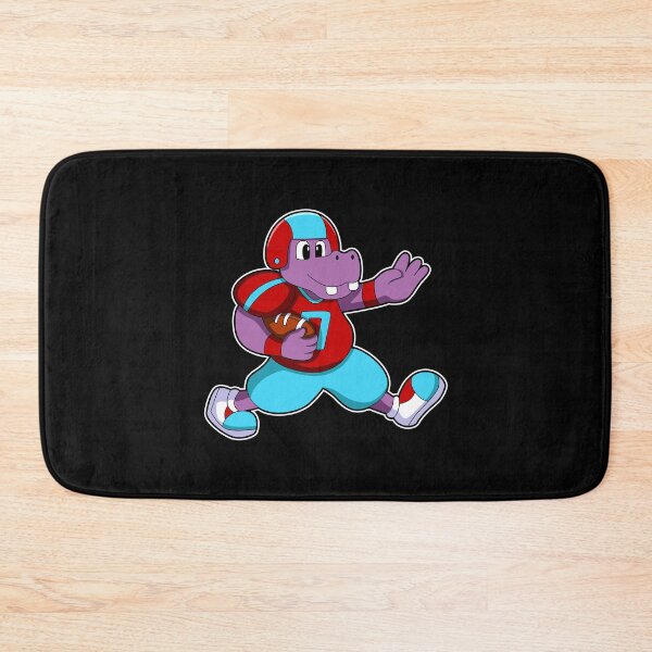 Item preview, Hippo at Sports with Football & Helmet designed and sold by Snabdesign84.