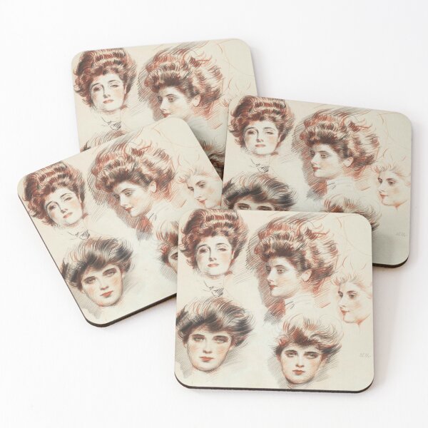Item preview, Portraits of Marthe Letellier and Ellen Helleu (20th century) - Paul César Helleu designed and sold by SALON DES ARTS.