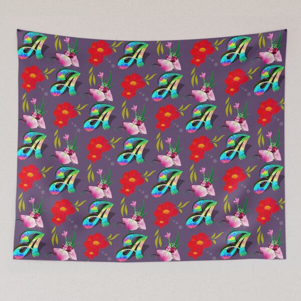 Item preview, Floral Letter A patterns  designed and sold by MoSaid.