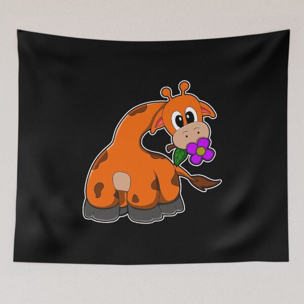 Artikelvorschau, Giraffe mit Blume entworfen und verkauft von Snabdesign84.
