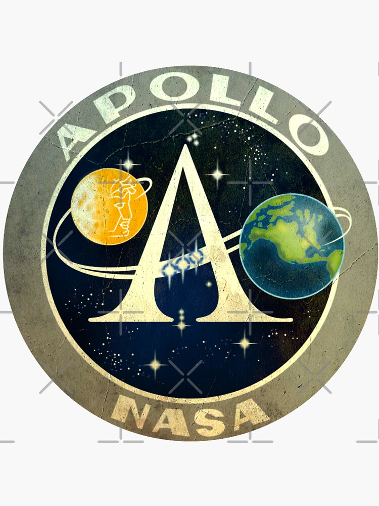 Apollo Program Logo Vintage Sticker For Sale By Trendistudio