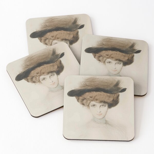 Item preview, Elegant with Feather Hat (20th century) - Paul César Helleu designed and sold by SALON DES ARTS.