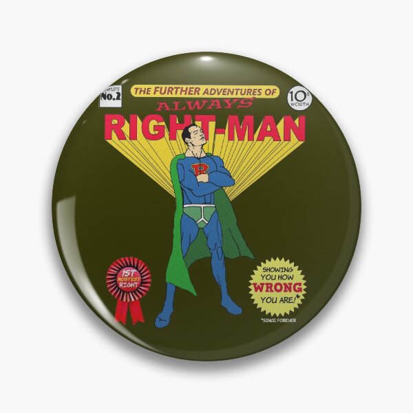 Item preview, The Further Adventures of Always Right-Man Comic designed and sold by WibbleDesign.