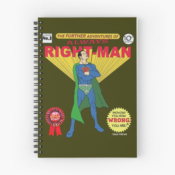 Item preview, The Further Adventures of Always Right-Man Comic designed and sold by WibbleDesign.