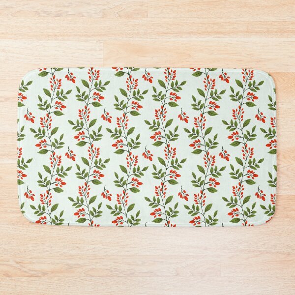 Item preview, Vertical barberry foliate branches. Seamless pattern. designed and sold by Xaphana.