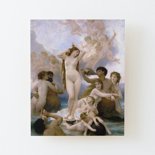 The Birth of Venus (Bouguereau) Wood Mounted Print
