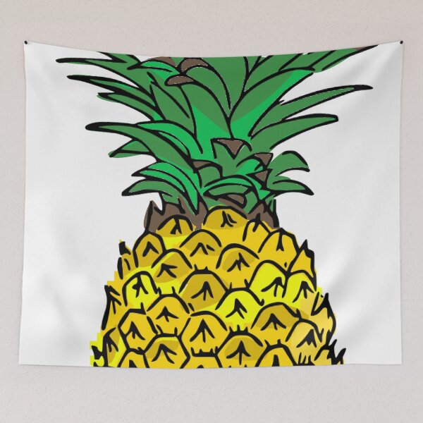Item preview, Fresh Pineapple Illustration Print designed and sold by JoyforU.