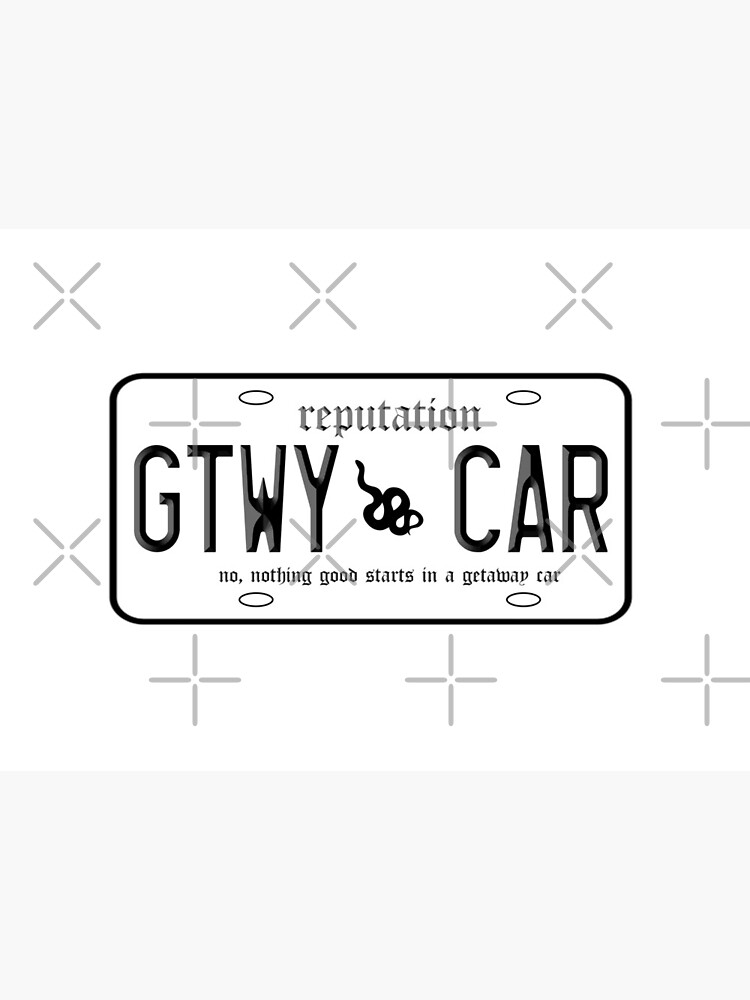 Getaway Car License Plate Sticker for Sale by themakshack  Taylor swift  lyrics, Taylor swift posters, Taylor swift pictures