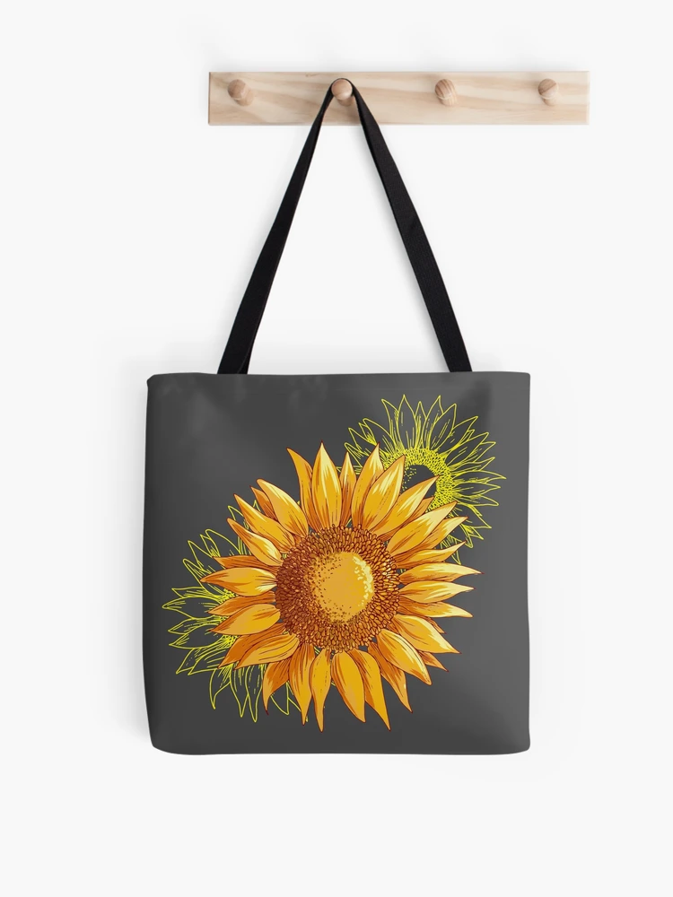 Sunflower purchases messenger style tote bag HANDM