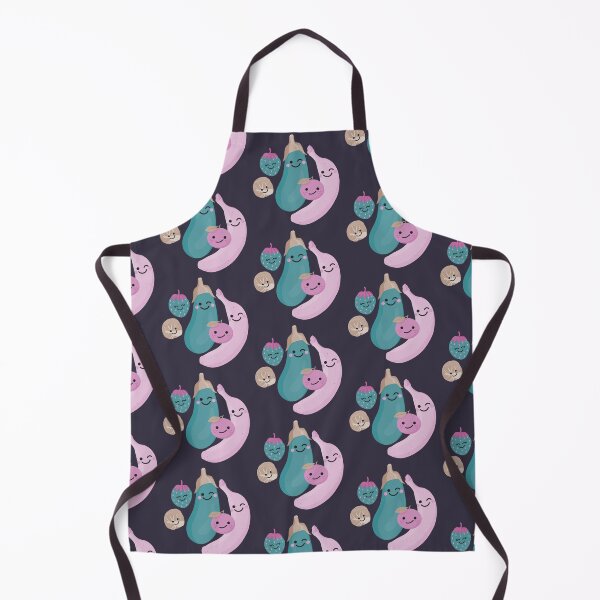 Item preview, Cute Fruit and Veg in Teal Purple designed and sold by VicEllisArt.