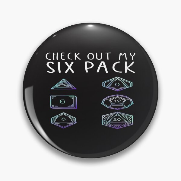 Item preview, Funny Check Out My Six Pack Dice For Dragons D20 RPG Gamer designed and sold by mydesigns15.