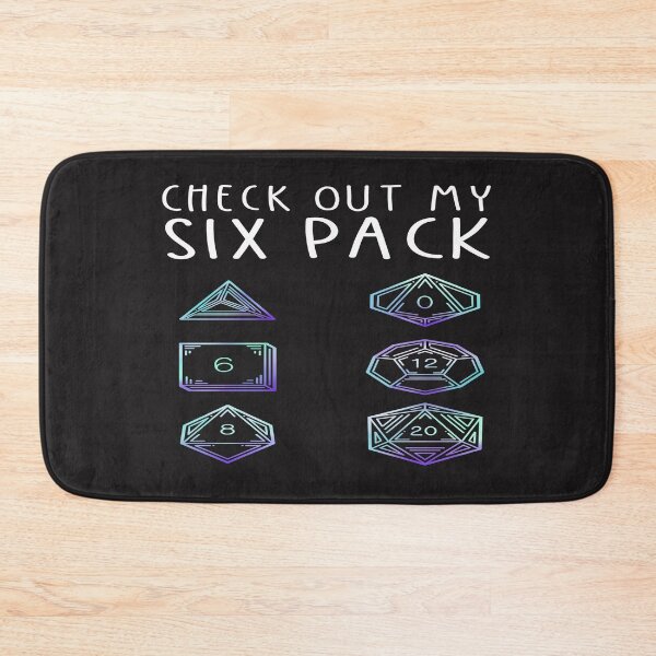 Item preview, Funny Check Out My Six Pack Dice For Dragons D20 RPG Gamer designed and sold by mydesigns15.
