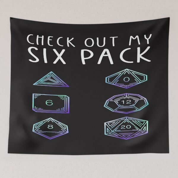 Item preview, Funny Check Out My Six Pack Dice For Dragons D20 RPG Gamer designed and sold by mydesigns15.