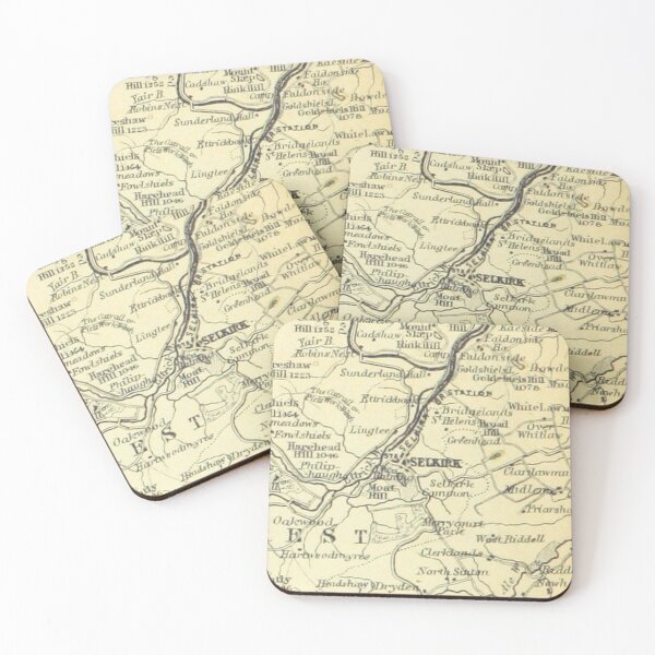 Item preview, SELKIRK & surrounding area map, 1898 designed and sold by yourscotborders.