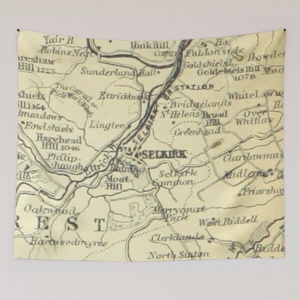 Item preview, SELKIRK & surrounding area map, 1898 designed and sold by yourscotborders.