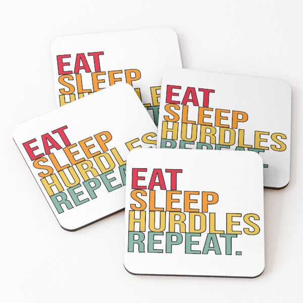 Item preview, Eat Sleep Hurdles Repeat designed and sold by Tema EL.