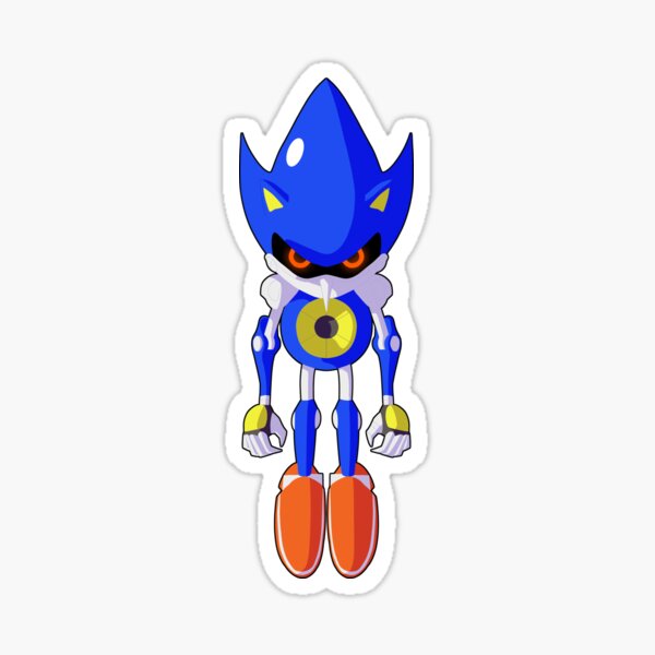 Metal Sonic Holo Vinyl Stickers -  Sweden