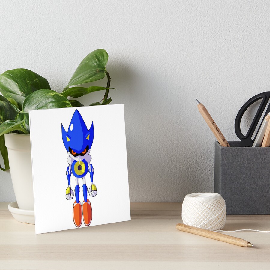 Malfunction metal sonic  Art Board Print for Sale by DeadDarkXIII