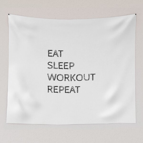 Item preview, Eat Sleep Workout Repeat, Fitness, Lifestyle, Healthy designed and sold by cyhdesign.