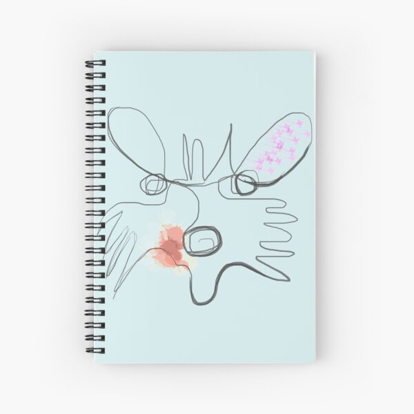 Line Doge Spiral Notebook