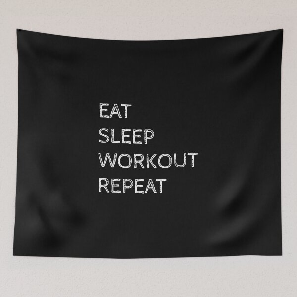 Item preview, Eat Sleep Workout Repeat, Fitness, Lifestyle, Healthy designed and sold by cyhdesign.