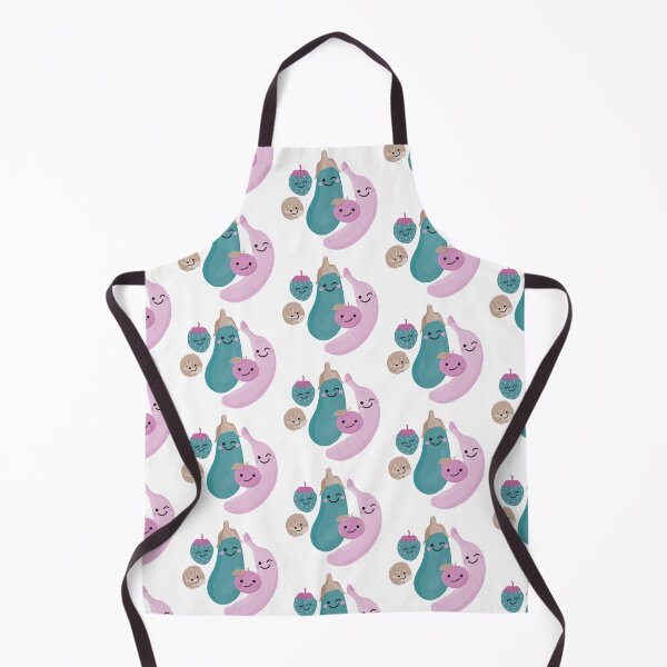 Item preview, Cute Fruit and Veg - Teal Purple designed and sold by VicEllisArt.
