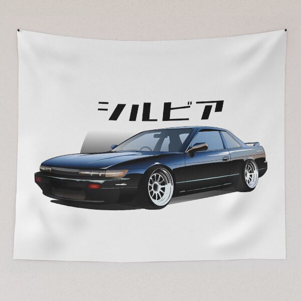 Item preview, NISSAN SILVIA S13 - BLACK PANTHER (white version) designed and sold by Cero81.
