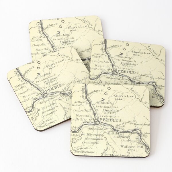 Item preview, PEEBLES & surrounding area map, 1898 designed and sold by yourscotborders.