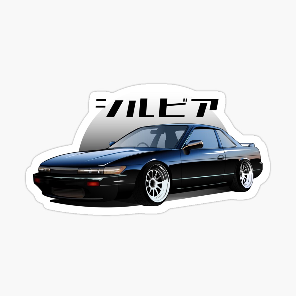 Nissan Silvia S13 Black Panther White Version Poster By Cero81 Redbubble