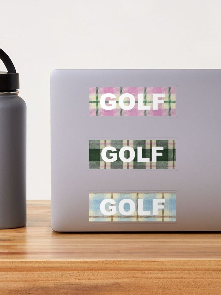 GOLF PLAID STICKER PACK Sticker
