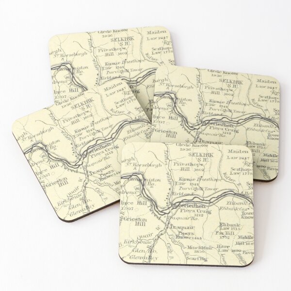 Item preview, INNERLEITHEN & surrounding area map, 1898 designed and sold by yourscotborders.