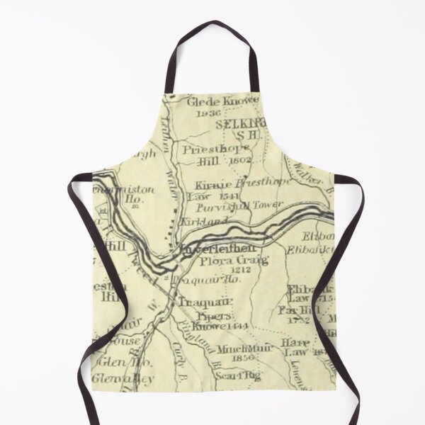 Item preview, INNERLEITHEN & surrounding area map, 1898 designed and sold by yourscotborders.