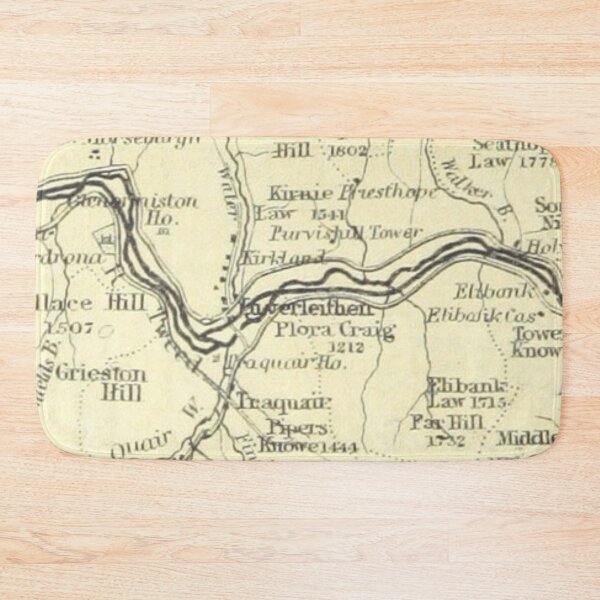 Item preview, INNERLEITHEN & surrounding area map, 1898 designed and sold by yourscotborders.