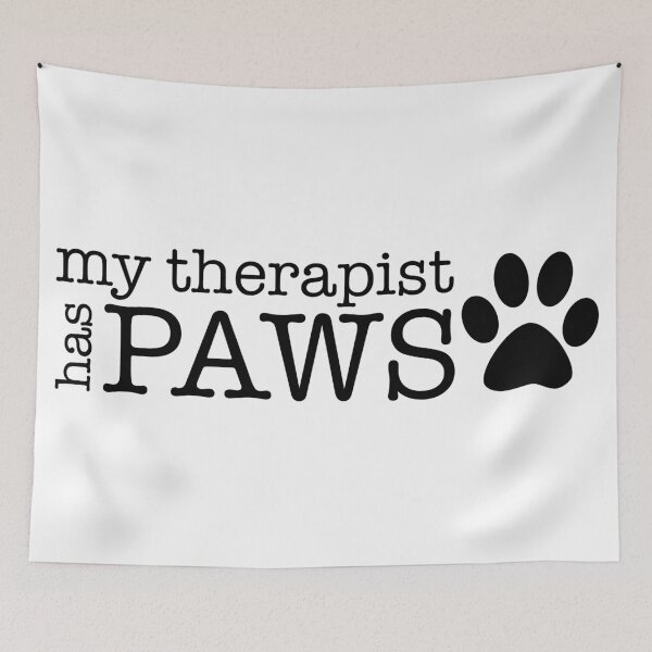 Item preview, My therapist has paws, For Dog Lovers, For Dog Owner, Funny Dog  designed and sold by UniqueStylistic.