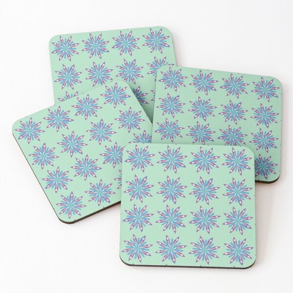 Item preview, Amethyst flowers from Granny Chic Patchwork tiles designed and sold by sueshormanart.