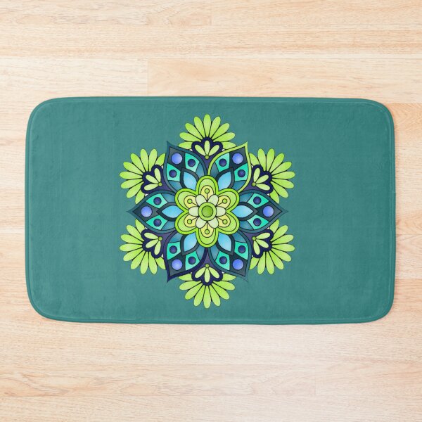 Item preview, Turquoise mandala scrubs designed and sold by karimaK-71.